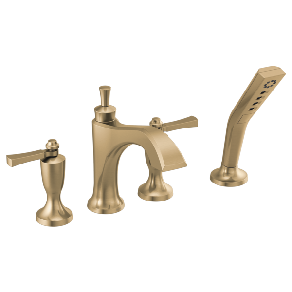 DORVAL™ Dorval™ Roman Tub With Hand Shower Trim - Less Handles In Champagne Bronze-related