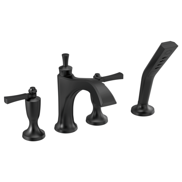 DORVAL™ Dorval™ Roman Tub With Hand Shower Trim - Less Handles In Matte Black MODEL#: T4756-BLLHP--H570BL-related