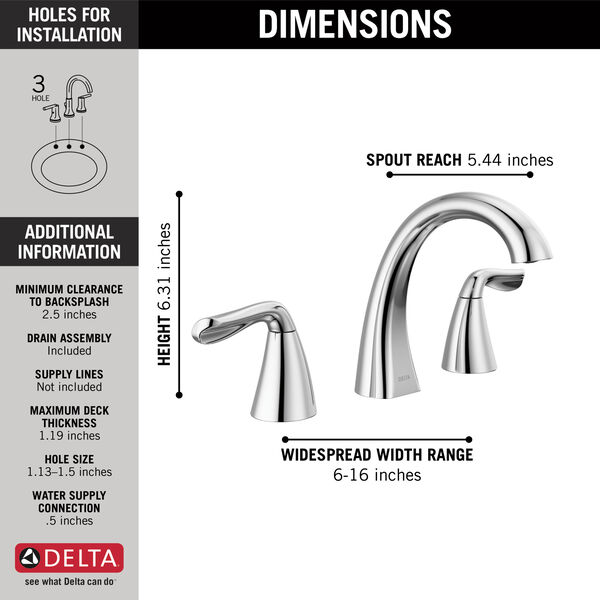 Two Handle Widespread Bathroom Faucet-1-large