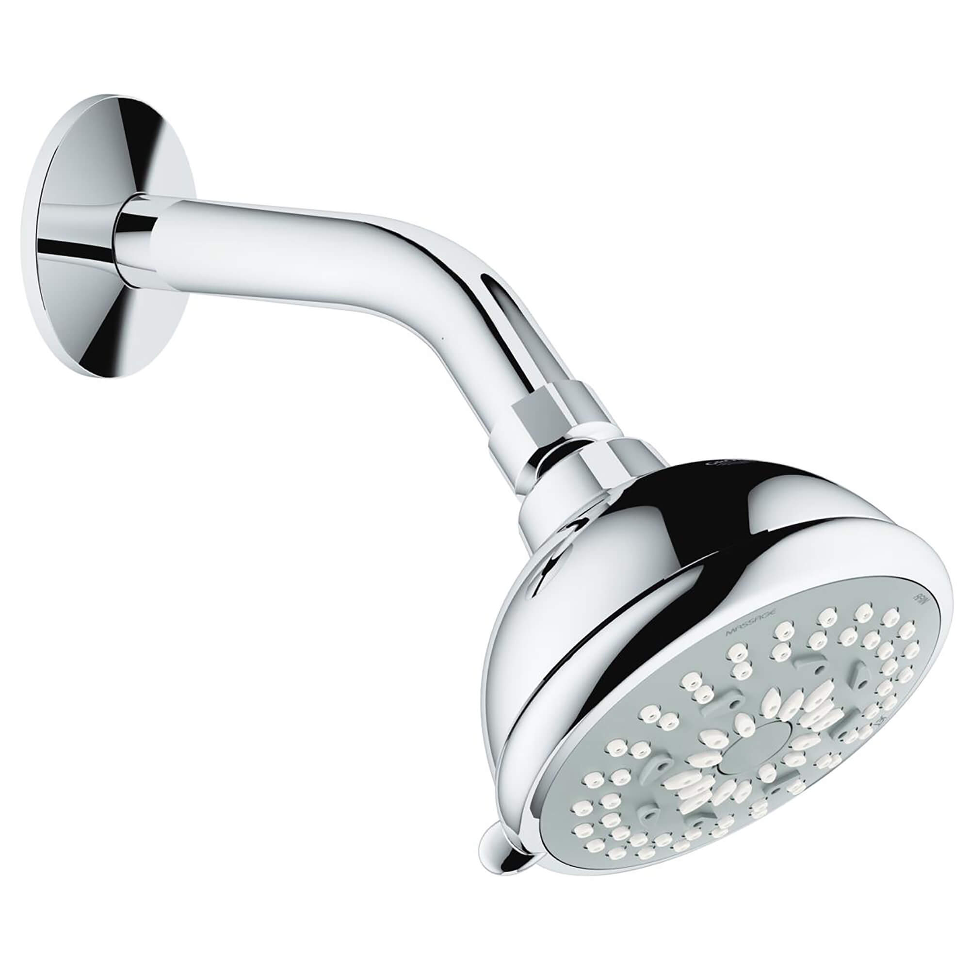 90 SHOWER HEAD WITH SHOWER ARM, 3-1/2" - 3 SPRAYS, 2.5 GPM-related