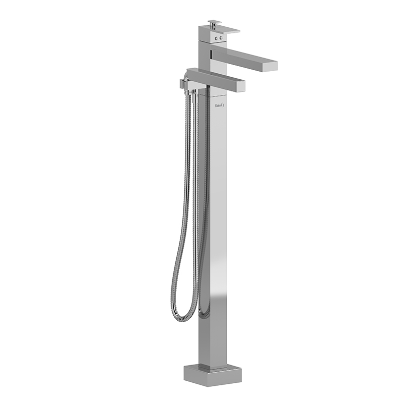 KUBIK - US39 2-WAY TYPE T (THERMOSTATIC) COAXIAL FLOOR-MOUNT TUB FILLER WITH HAND SHOWER-main