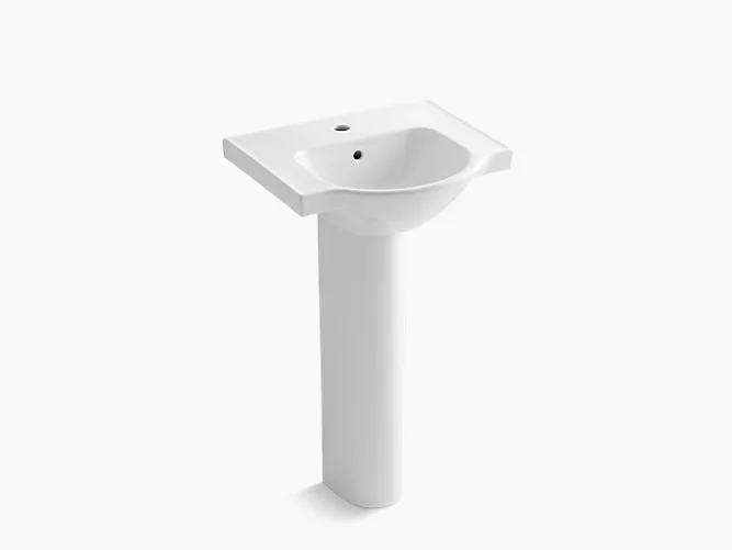 Veer™21" pedestal bathroom sink with single faucet hole K-5265-1-0-related