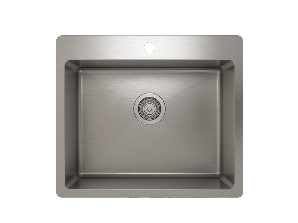 Single Bowl Topmount Kitchen Sink ProInox H75 18-gauge Stainless Steel, 21'' x 16'' x 9''  IH75-TS-23209-main
