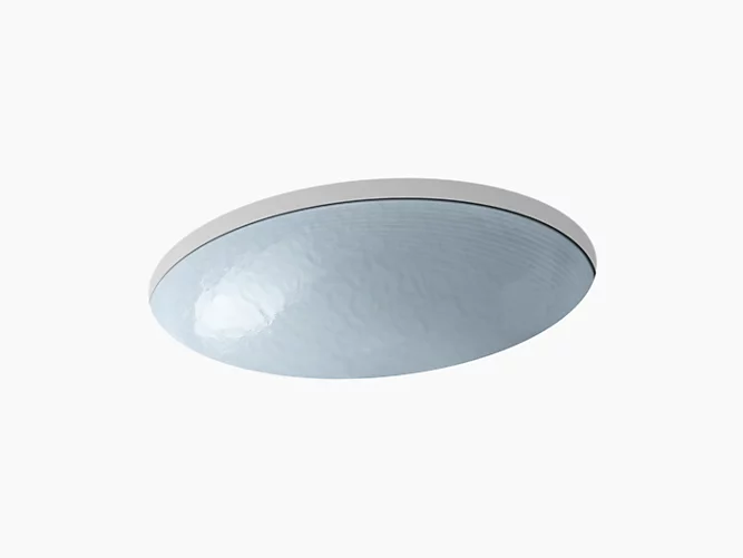 Whist®Glass undermount bathroom sink in Opaque Dusk K-2741-G1-B11-main