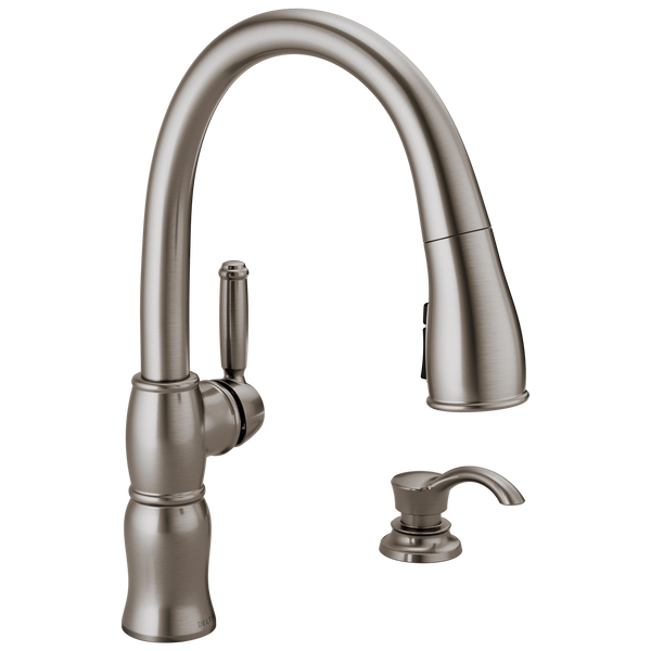 Desmond™ Single Handle Pull-Down Kitchen Faucet With Soap Dispenser And ShieldSpray® Technology In Spotshield Stainless MODEL#: 19973Z-SPSD-DST-related