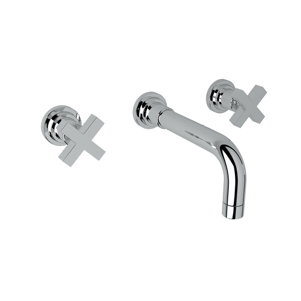Lombardia Wall Mount Widespread Bathroom Faucet - Polished Chrome with Cross Handle | Model Number: A2207XMAPCTO-2-related