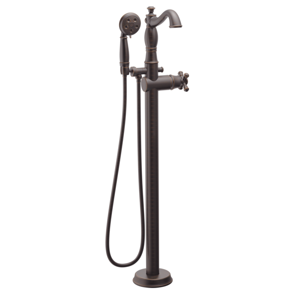 DELTA® Delta® Single Handle Floor Mount Tub Filler Trim With Hand Shower - Less Handle In Venetian Bronze MODEL#: T4797-RBFL-LHP--H795RB--R4700-FL-related