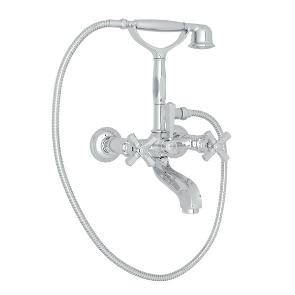 Palladian Exposed Tub Set with Handshower - Polished Chrome with Cross Handle | Model Number: A1901XMAPC-related