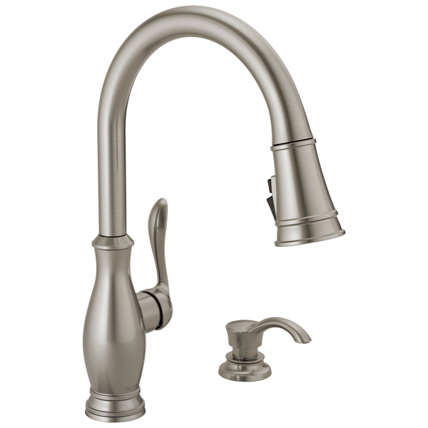 Zalia™ Single Handle Pull-Down Kitchen Faucet With Soap Dispenser And ShieldSpray In Spotshield Stainless MODEL#: 19781Z-SPSD-DST-related