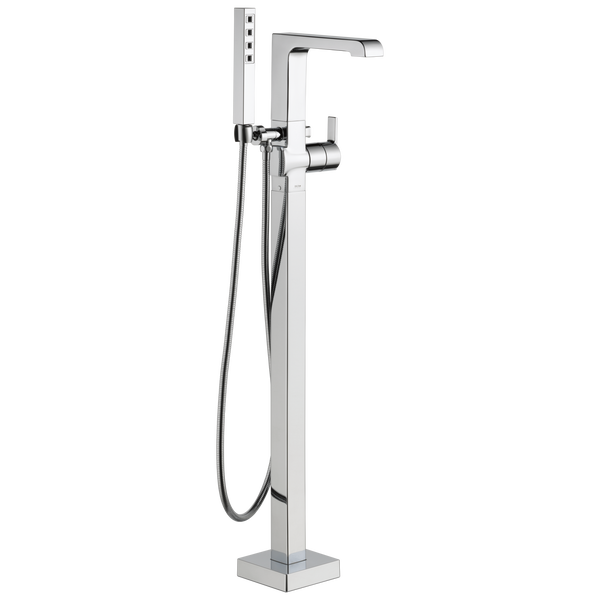ARA® Ara® Single Handle Floor Mount Tub Filler Trim With Hand Shower In Chrome-related