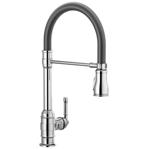 Broderick™ Pro Single Handle Pull-Down Kitchen Faucet With Spring Spout In Chrome MODEL#: 9690-DST-related