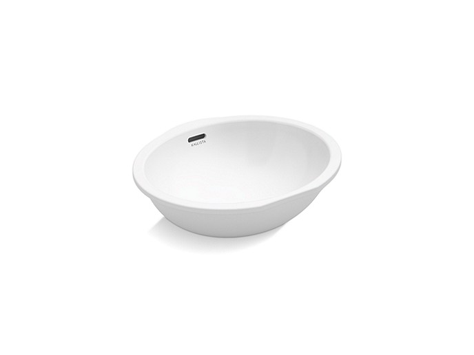 UNDER-MOUNT SINK, SOFT OVAL WITH OVERFLOW, GLAZED PERFECT by Kallista P74241-WO-0-related
