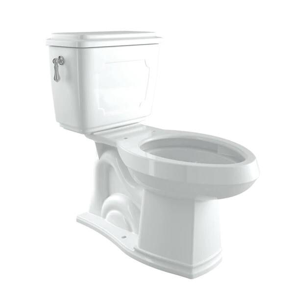 DISCONTINUED-Victorian Elongated Close Coupled 1.28 GPF High Efficiency Toilet - Polished Chrome | Model Number: U.KIT113-APC-product-view