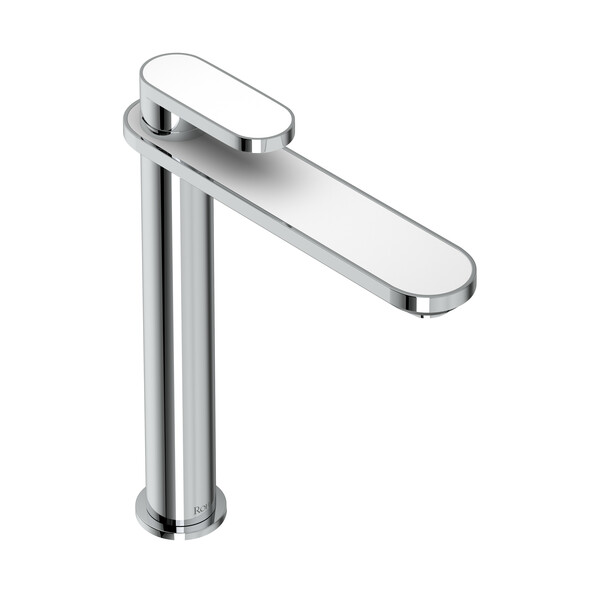 Miscelo Single Handle Tall Bathroom Faucet - Polished Chrome Spout with Bianco Insert with Lever Handle with Insert | Model Number: MI02D1BLAPC-related