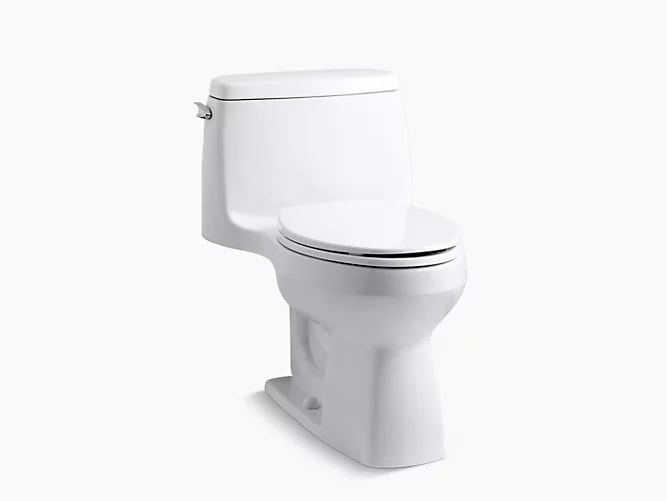 Santa Rosa™ Comfort Height®One-piece compact elongated 1.28 gpf chair height toilet with Quiet-Close™ seat K-3810-0-2