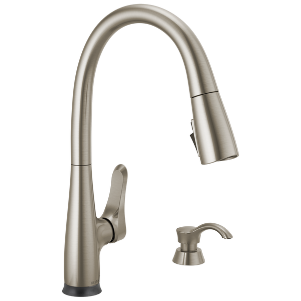 Dunsley® Dunsley Single Handle Pull Down Kitchen Faucet With Touch 2O And VoiceIQ Technology In Spotshield Stainless MODEL#: 19756TZV-SPSD-DST-related