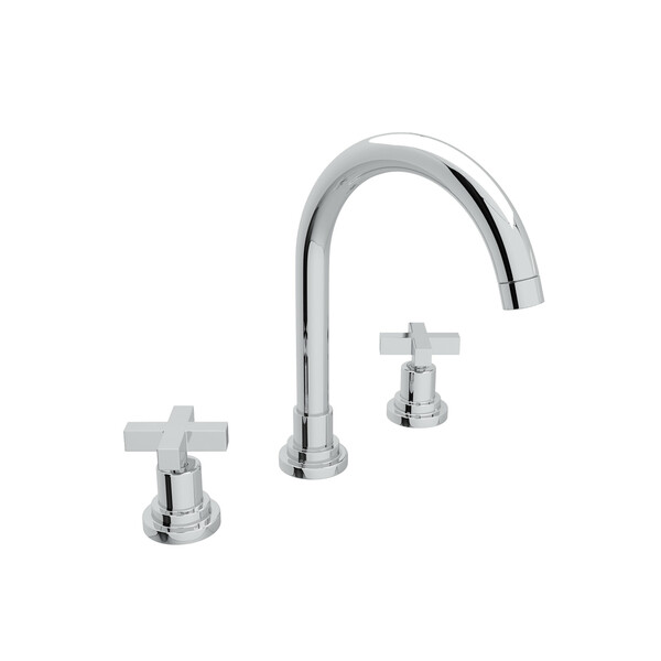 Lombardia C-Spout Widespread Bathroom Faucet - Polished Chrome with Cross Handle | Model Number: A2208XMAPC-2-related