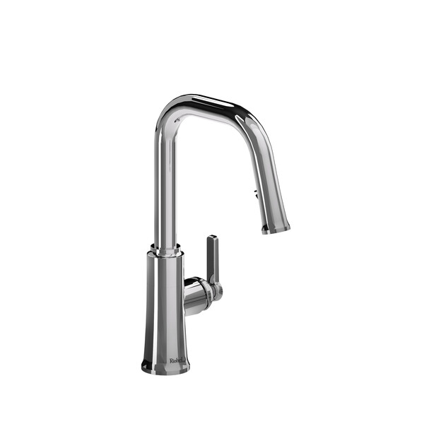 Trattoria Pulldown Kitchen Faucet With U-Spout  - Chrome | Model Number: TTSQ101C-related