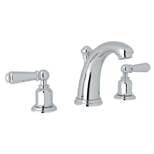 Edwardian High Neck Widespread Bathroom Faucet - Polished Chrome with Metal Lever Handle | Model Number: U.3760L-APC-2-related