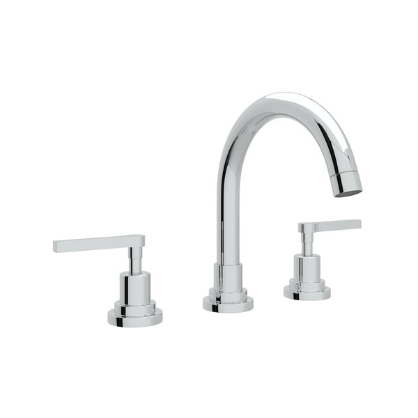 Lombardia C-Spout Widespread Bathroom Faucet - Polished Chrome with Metal Lever Handle | Model Number: A2228LMAPC-2-related