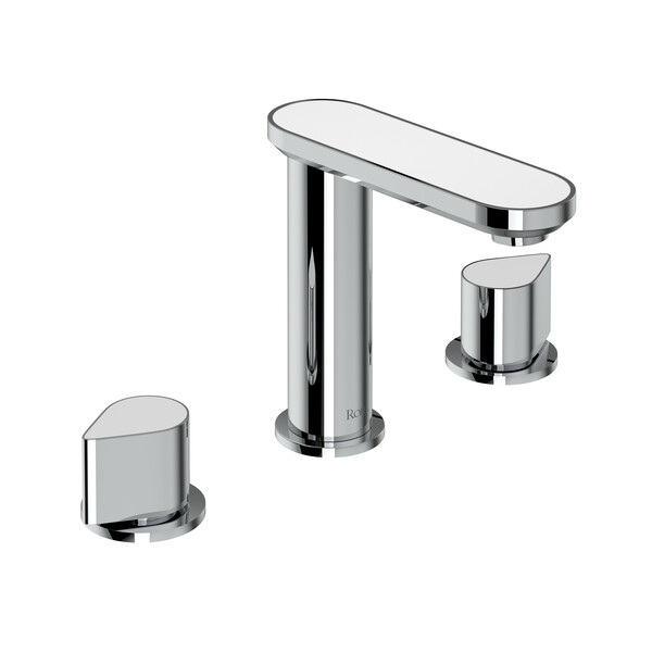 Miscelo Widespread Bathroom Faucet - Polished Chrome Spout with Bianco Insert with Lever Handle with Insert | Model Number: MI09D3BLAPC-related