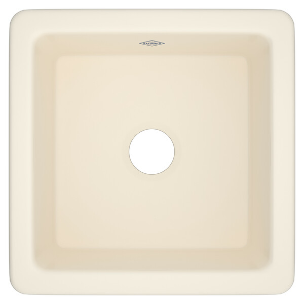 Classic Shaker Single Bowl Square Fireclay Bar and Food Prep Sink - Parchment | Model Number: RC1818PCT-main