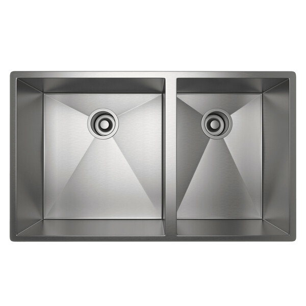 Forze 1 1/2 Bowl Stainless Steel Kitchen Sink - Brushed Stainless Steel | Model Number: RSS3118SB-related