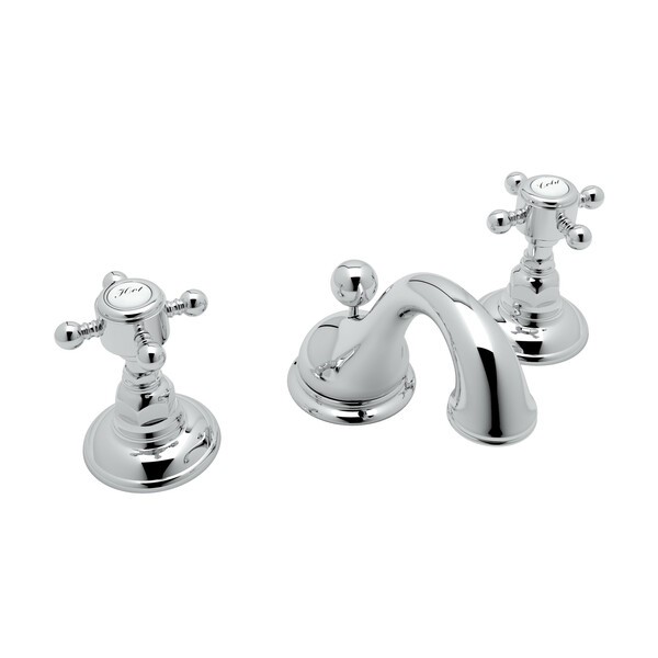 Viaggio C-Spout Widespread Bathroom Faucet - Polished Chrome with Cross Handle | Model Number: A1408XMAPC-2-related