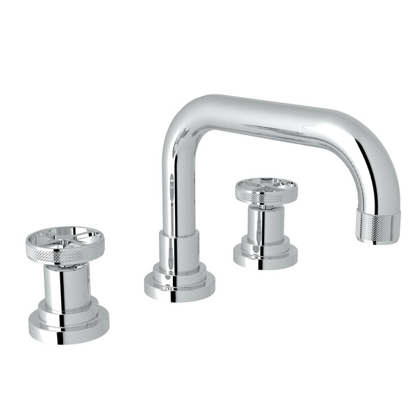 Campo U-Spout Widespread Bathroom Faucet - Polished Chrome with Industrial Metal Wheel Handle | Model Number: A3318IWAPC-2-related