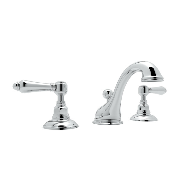Viaggio C-Spout Widespread Bathroom Faucet - Polished Chrome with Metal Lever Handle | Model Number: A1408LMAPC-2-related