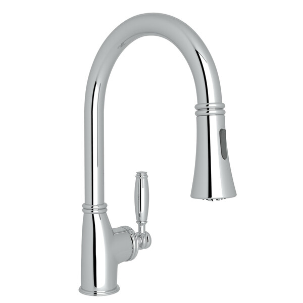 Gotham Pulldown Bar and Food Prep Faucet - Polished Chrome with Metal Lever Handle | Model Number: MB7927LMAPC-2-related