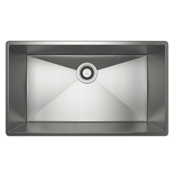 Forze Single Bowl Stainless Steel Kitchen Sink - Brushed Stainless Steel | Model Number: RSS2716SB-main