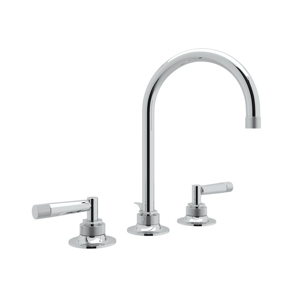 Graceline C-Spout Widespread Bathroom Faucet - Polished Chrome with Metal Lever Handle | Model Number: MB2019LMAPC-2-related