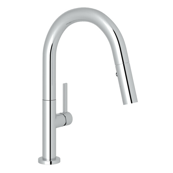 Modern Lux Pulldown Bar and Food Prep Faucet - Polished Chrome with Metal Lever Handle | Model Number: R7581SLMAPC-2-related