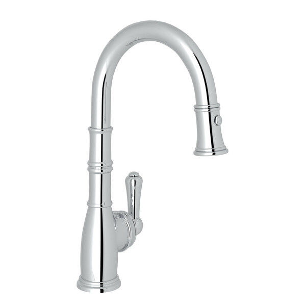 Georgian Era Pulldown Bar and Food Prep Faucet - Polished Chrome with Metal Lever Handle | Model Number: U.4743APC-2-related