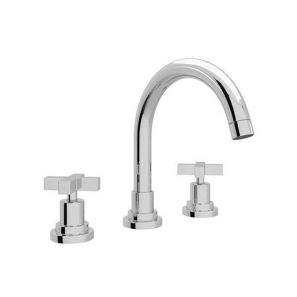 Lombardia C-Spout Widespread Bathroom Faucet - Polished Chrome with Cross Handle | Model Number: A2228XMAPC-2-related