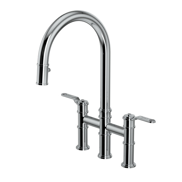Armstrong Bridge Kitchen Faucet - Polished Chrome with Metal Lever Handle | Model Number: U.4549HT-APC-2-related