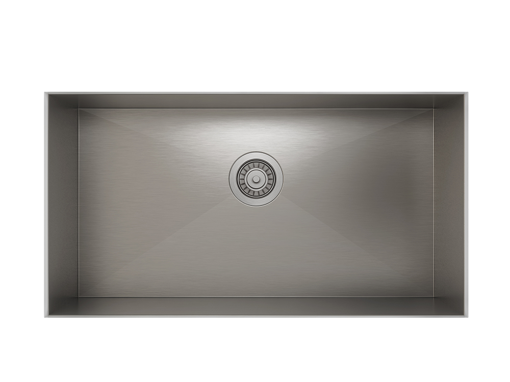 Single Bowl Undermont Kitchen Sink ProInox H0 18-gauge Stainless Steel, 30'' x 16'' x 8''  IH0-US-32188-related