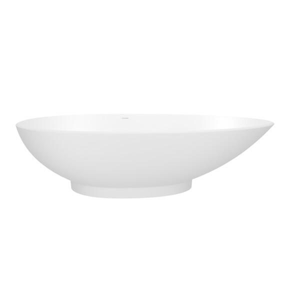 Napoli 74-3/4 Inch X 33-1/4 Inch Freestanding Soaking Bathtub with Right Hand Overflow - Matte White | Model Number: NAPM-N-RH-SM-OF-related
