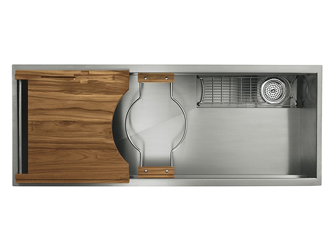 45" STAINLESS STEEL KITCHEN SINK WITH DELUXE ACCESSORIES MULTIERE® by Mick De Giulio L20309-00-NA-related