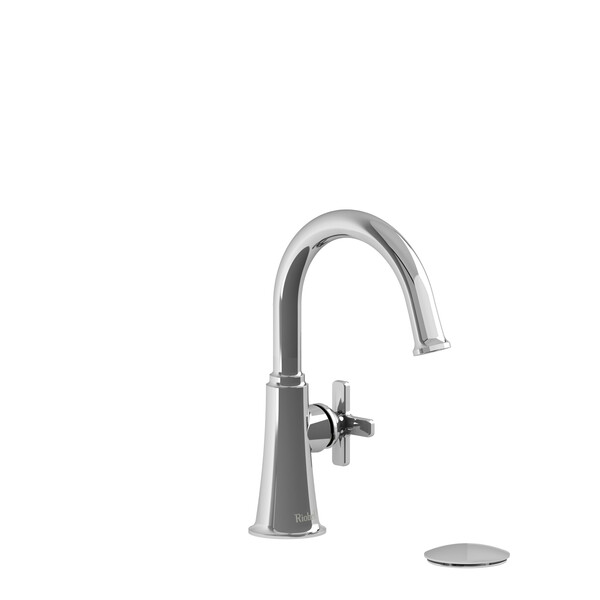 Momenti Single Handle Lavatory Faucet with C-Spout  - Chrome with X-Shaped Handles | Model Number: MMRDS01XC-related