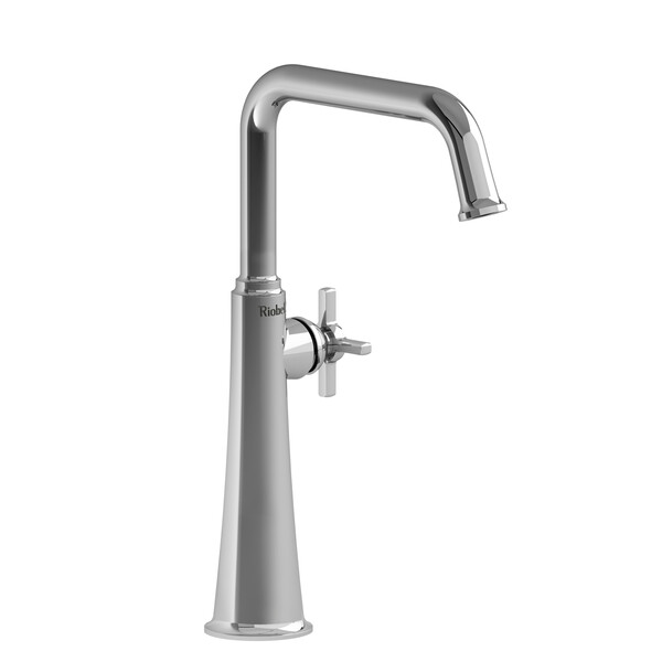 Momenti Single Handle Tall Lavatory Faucet with U-Spout  - Chrome with Cross Handles | Model Number: MMSQL01+C-related