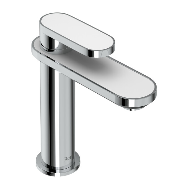 Miscelo Single Handle Bathroom Faucet - Polished Chrome Spout with Bianco Insert with Lever Handle with Insert | Model Number: MI01D1BLAPC-product-view