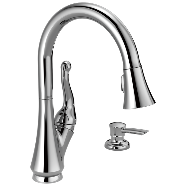 Talbott™ Single Handle Pull-Down Kitchen Faucet With Soap Dispenser In Chrome MODEL#: 16968-SD-DST-related