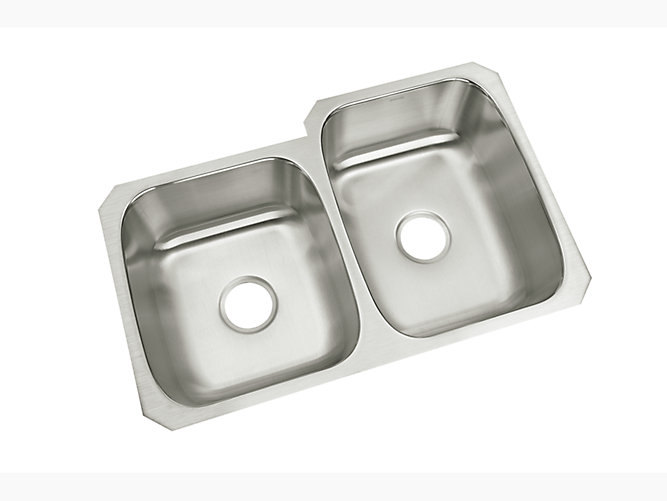 McAllister®31-3/4" x 18"/20-3/4" x 8-5/16" Undermount small/large kitchen sink-related