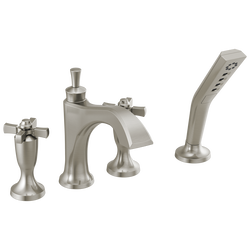 DORVAL™ Dorval™ Roman Tub With Hand Shower Trim - Less Handles In Stainless-related