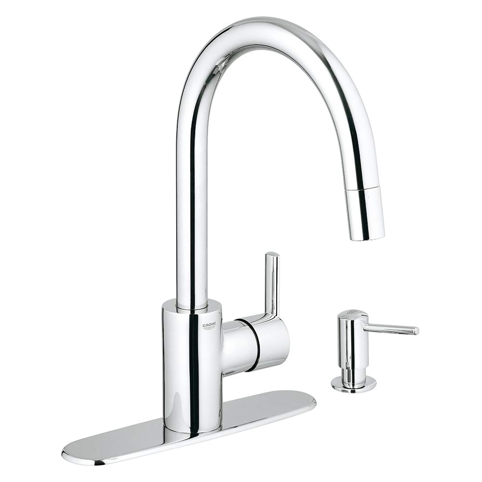 SINGLE-HANDLE PULL DOWN KITCHEN FAUCET DUAL SPRAY 1.75 GPM Model: 30126000-related