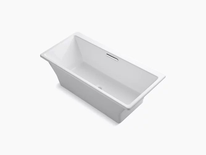 Rêve®66-15/16" x 31-1/2" freestanding bath with Brilliant Blanc base K-819-F62-0-related
