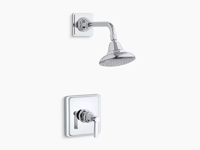 Pinstripe® PureRite-Temp® shower valve trim with lever handle and 2.5 gpm showerhead K-TS13134-4A-CP-related