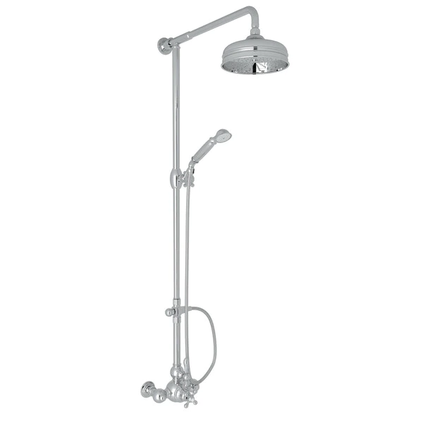 Arcana Exposed Wall Mount Thermostatic Shower With Volume Control - Polished Chrome With Metal Lever Handle | Model Number: AC407LM-APC-related